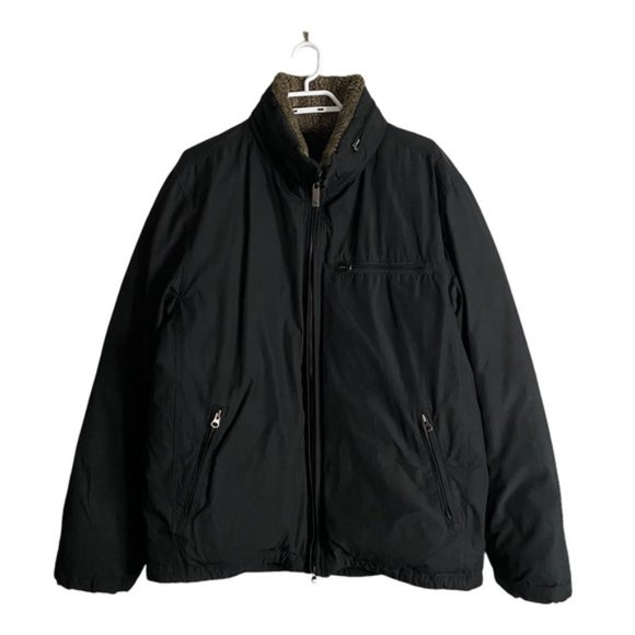 Eddie Bauer Other - Eddie Bauer Men's Black Quilted Goose Down Full Zip Hooded Jacket